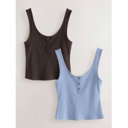 Next Gilets côtelés 2 Pack Brun FR 36 (EU 34)