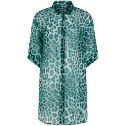 Yours Curve Yours Curve Leopard Print Cover Up bleu FR 48-50 (EU 46-48)