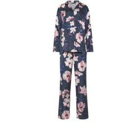 Long Tall Sally Long Tall Sally Satin Pyjamas Set Gris FR 52-54 Tall (EU 50-52 T)