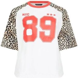 Yours Curve Yours Curve Limited Leopard Print T-Shirt pâle FR 46 (EU 44)