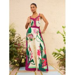 Love & Roses Love & Roses Wide Leg Pull On Trousers pâle FR 42 (EU 40)