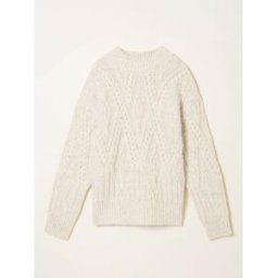 Fat Face FatFace Cable Knitted Crew Neck Jumper crème FR 54 (EU 52)