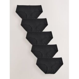 Next Lot de 5 slips en coton mélangé Noir FR 48 (EU 46)