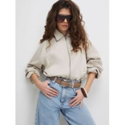 River Island River Island Zip Through Harrington Jacket crème L (FR 46-48)