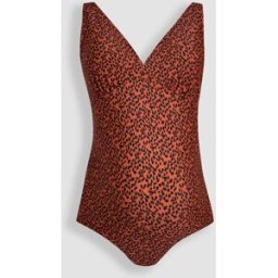 Jojo Maman Bébé JoJo Maman Bébé Maternity Animal Print V-Neck Swimsuit orange S (FR 38-40)