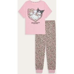 Brand Threads Brand Threads Ladies Hello Kitty Pyjamas Set Rose XL (FR 50-52)