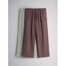 The Set The Set pack 2 Pantalon ample à enfiler avec lin crème FR 50 (EU 48)
