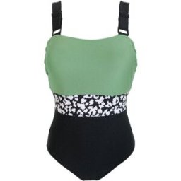 Pour Moi Maillot de bain Pour Moi Palm Springs color block pour le contrôle du ventre vert FR 44 (EU 42)