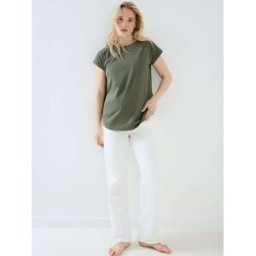 Jojo Maman Bébé T-shirt de maternité JoJo Maman bébé Boyfriend coton vert M (FR 42-44)