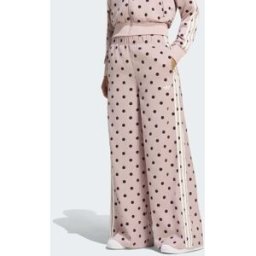 adidas originals adidas Originals Polka Dot Wide Leg Trousers Rose FR 34-36 (EU 32-34)