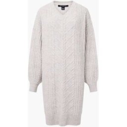 French Connection French Connection Marine Cable Knit Jumper Dress naturel L (FR 46-48)