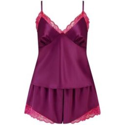 Pour Moi Pour Moi Dusk Satin Lace Trim Cami and Shorts Set rouge FR 42 (EU 40)