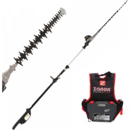 Zanon Raptor 600 - Taille-haie à batterie sur perche télescopique 50.4V/6.4Ah - Lame de 60 cm