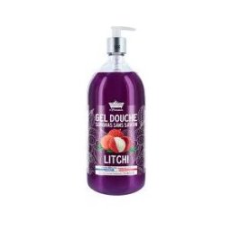 Les Petits Bains de Provence Gel Douche Surgras Litchi 1 L - Flacon-Pompe 1000 ml