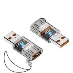 INF Lot de 2 adaptateurs USB 3.2 mâle vers femelle, jusqu'à 10Gbps, rallonge ABS pour ordinateur et interfaces USB de voiture Transparent