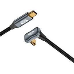 INF Câble USB-C vers USB-C GEN2 tout-fonction en U - 10Gbps, 100W PD, 4K@60Hz, Alliage d'aluminium + Nylon, 0.5/1/1.5/2m 2 m