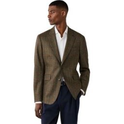 Hackett Blazer Cash Tattersall Dark Green 42 Homme