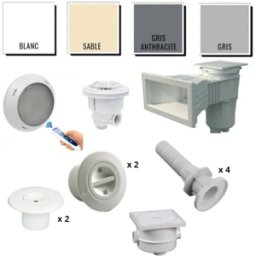 ASTRAL POOL Kit pièces à sceller Astralpool Prestige LED couleur - piscine jusqu'à 8 x 4 m béton/liner*
