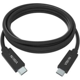 Vision Câble Usb-c Professionnel 2 M Black One Size unisex