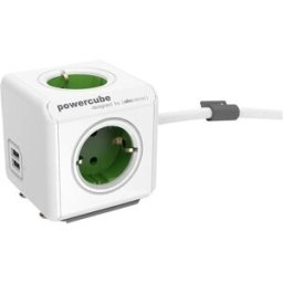Designnest Câble Usb Powercube 1.5 M F White / Green One Size unisex