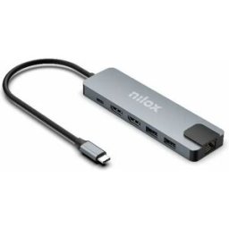 Nilox Chargeur Pour Ordinateur Portable Nxdsusbc08 Dual 4k Black One Size unisex