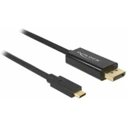 Delock Adaptateur Usb-c Vers Displayport 85257 4k 60hz 3 M Black One Size unisex