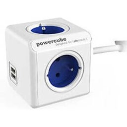 Designnest Multiprise 2402bl/freupc Powercube Extended Usb Black One Size unisex