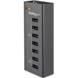 Startech Station De Charge 7 Ports Usb Black One Size unisex