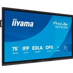 IIYAMA Écran Tactile Prolite Te7515a-b1ag 75´´ 4k Ips Led Black One Size unisex