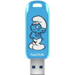 SanDisk Clé Usb Smurfs-brainy Smurf Edition 64 Gb Blue / White One Size unisex