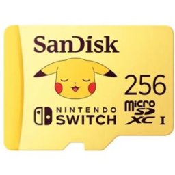 SanDisk Carte Sd De 256 Go Pokémon Pikachu Yellow One Size unisex