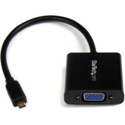 Startech Adaptateur Micro Hdmi To Vga Black One Size unisex
