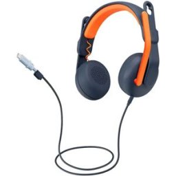 Logitech Casque Avec Micro Zone Learn Black / Orange One Size unisex