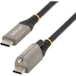 Startech Câble Usb C Avec Vis 1 M Grey / Black One Size unisex