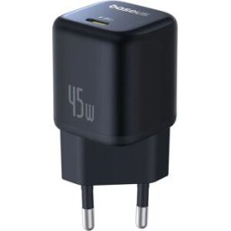 Baseus Chargeur Mural Usb-c Picogo Gan 45w Black One Size unisex