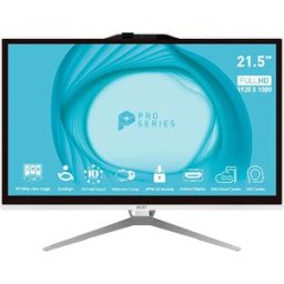 MSI Pc Tout-en-un Ap222t-435eu 22´´ Pentium G7400/4gb/128gb Ssd White One Size unisex
