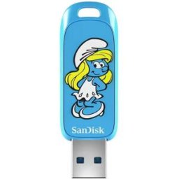 SanDisk Clé Usb Smurfs-smurfette Edition 256 Gb Yellow / Blue One Size unisex