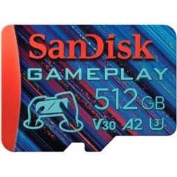 SanDisk Carte Sd Uhs-l 512 Go Pour Jeux Vidéo Black One Size unisex