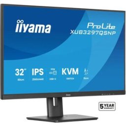 IIYAMA Écran Xub3297qsnp-b1 32´´ Qhd Ips Led 100hz Black One Size unisex
