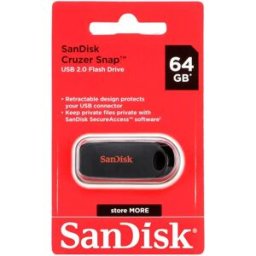SanDisk Clé Usb Cruzer Snap 64gb Usb 2.0 Black One Size unisex