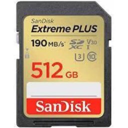SanDisk Carte Sd Extreme 512gb Gold / Red One Size unisex