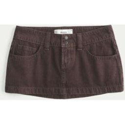 Hollister Hollister Micro Mini Denim Skort Brun FR 52 (EU 50)