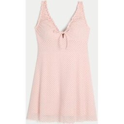 Hollister Hollister Mesh Knitted Mini Dress Rose S (FR 38-40)