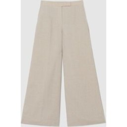 Reiss Reiss Kit Linen Wide-Leg Suit Trousers naturel FR 34 (EU 32)