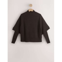 Next Pull en maille à couche fantaisie Brun XL (FR 50-52)