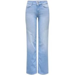 ONLY ONLY Blush Mid Rise Straight Leg Jeans With Super Stretch bleu M Regular (FR 42-44)