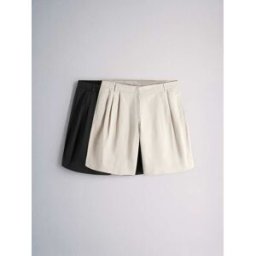 The Set The Set lot de 2 bermuda chino taille haute plissé sur le devant Noir FR 38 (EU 36)