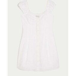 Hollister Hollister Button Through Mini Dress pâle XS Reg (FR 36)