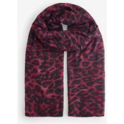 Sosandar Sosandar Leopard Print Scarf rouge Un an