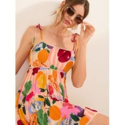 Friends Like These Friends Like These Mini-robe à bretelles jaune FR 42 (EU 40)